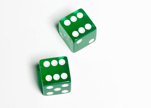 Green Dice Sixes